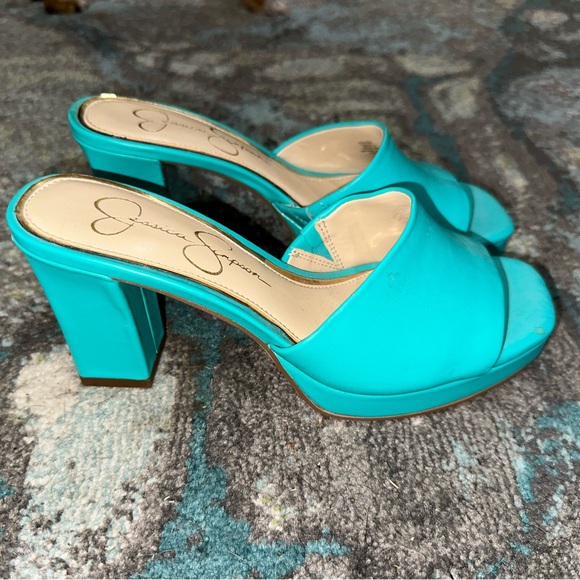 🩵Teal Jessica Simpson Heels🩵 - Picture 3 of 8
